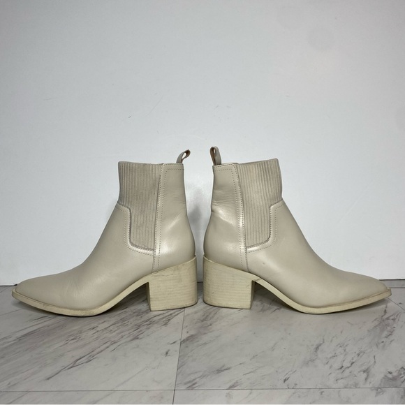 Steve Madden Abriel Pointy Toe Leather Heeled Bootie 8M - Picture 9 of 16